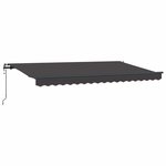 vidaXL Auvent Rétractable Anthracite 400 x 200 cm