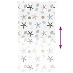 vidaXL Store enrouleur de douche 130x240 cm largeur du tissu 126 cm