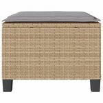 vidaXL Ensemble de bistro 3 Pièces avec coussins beige résine tressée