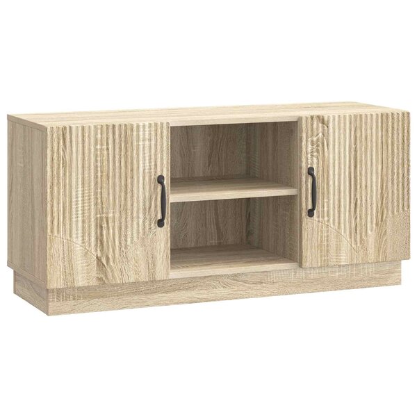 vidaXL Meuble TV Chêne Sonoma 102 x 34 5 x 47 cm Bois d'ingénierie