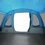 vidaXL Tente familiale tunnel 8 personnes bleu imperméable