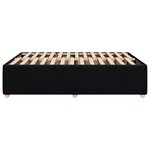 vidaXL Cadre de lit sans matelas noir 140x190 cm tissu