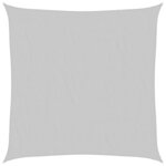 vidaXL Voile d'ombrage gris clair 7x7 m 100 polyester oxford