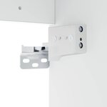 vidaXL Armoire de salle de bain Blanc brillant 30 x 41 x 50 cm
