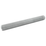 vidaXL Grillage pour volière acier galvanisé 10x1 5 m argenté