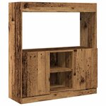 vidaXL Buffet haut vieux bois 92x33x100 cm bois d'ingénierie