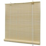 vidaXL Store à rouleau bambou naturel 120x160 cm