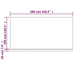 vidaXL Tissu de remplacement pour auvent rayures multicolores 6x3 m