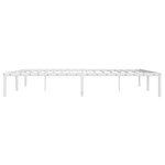 vidaXL Cadre de lit métal sans matelas blanc 183x213 cm