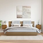 vidaXL Armoires murales 2Pièces Marron miel 31 5x30x30 cm Bois pin massif