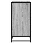 vidaXL Commode sonoma gris 70x41x83 5 cm bois d'ingénierie