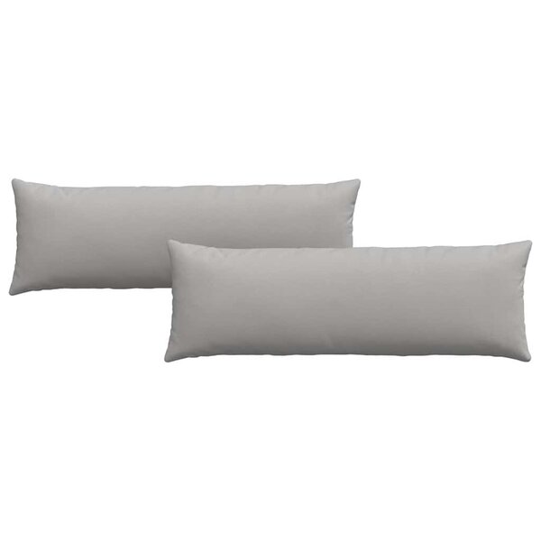vidaXL Coussins de canapé 2 Pièces Gris nuage 120 x 40 cm tissu