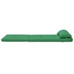 vidaXL Coussins de chaise Uni 2 Pièces Vert 58 x 77 x 4 5 cm Tissu Oxford