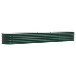 vidaXL Jardinière surélevée Vert 400 x 80 x 44 cm Acier