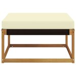vidaXL Pouf d'Extérieur Bois d'Acacia Massif Naturel