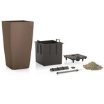 Lechuza jardinière cubico color 40 all-in-one muscade 13151