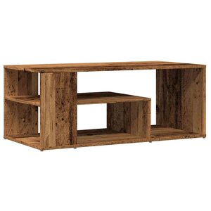 vidaXL Table d'appoint vieux bois 100x50x40 cm bois d'ingénierie