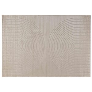 vidaXL Tapis de surface HUARTE Beige 170 x 120 cm Polyester