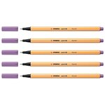 Feutre à Pointe Fine point 88 Mauve glycine x 5 STABILO