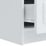 vidaXL Meuble TV Blanc 147 x 34 5 x 27 cm Bois d'ingénierie