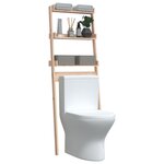 vidaXL Étagère de toilette 63 5x32x179 cm Bois de pin massif