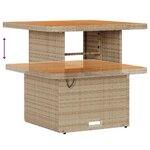 vidaXL Ensemble de canapé de jardin avec coussin 8 Pièces Beige polyrotin