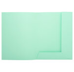 Paquet de 50 chemises 2 rabats SUPER 210g 24x32cm Vert clair EXACOMPTA