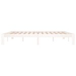 vidaXL Cadre de lit sans matelas blanc 180x200 cm
