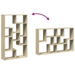 vidaXL Bibliothèque chêne sonoma 72x20x120 cm bois d'ingénierie