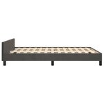 vidaXL Cadre de lit sans matelas gris foncé 140x200 cm velours