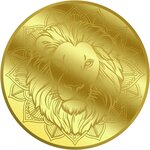 Pièce de monnaie en Or 30 Dollars g 0.155 (1/200 oz) Millésime 2026 Mandala LION SIMHA (PRÉCOMMANDE)