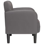 vidaXL Chaise de canapé avec accoudoirs gris 54 cm similicuir