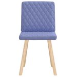 vidaXL Chaises à manger lot de 2 bleu jean tissu