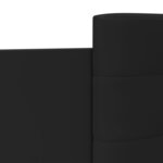 vidaXL Cadre de lit avec tête de lit et lumières LED noir 100x200 cm