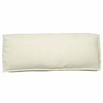 vidaXL Set de coussins de palette 2 Pièces Crème 120 x 80 x 12 cm