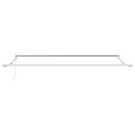 vidaXL Auvent Rétractable Manuel Gris 400x300 cm