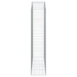 vidaXL Panier de gabions arqué 200x50x220/240 cm Fer galvanisé