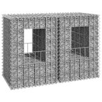 vidaXL Poteaux à panier de gabion 2 Pièces 40x40x60 cm Fer
