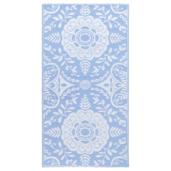 vidaXL Tapis d'extérieur Bleu azuré 120x180 cm PP