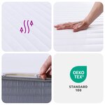 vidaXL Matelas en mousse moyennement doux 80x200 cm