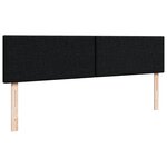 VidaXL Cadre de lit ottoman avec matelas noir 200x200 cm tissu