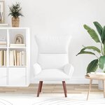 vidaXL fauteuil Blanc 69 x 74 x 93 cm Simili cuir