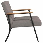 vidaXL fauteuil Taupe 59 x 75 x 78 cm tissu