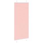 vidaXL Store plissé rose 90x200 cm largeur du tissu 89 4 cm polyester