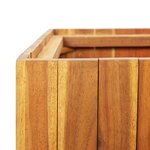 vidaXL Lit surélevé de jardin avec 3 pots Bois massif d'acacia