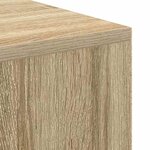 vidaXL Bureau Chêne sonoma 102 x 50 x 75 cm Bois d'ingénierie