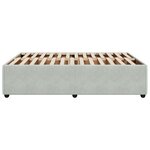 vidaXL Cadre de lit Gris clair 140x200 cm Velours