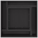 vidaXL Braise Noir 80 x 80 x 40 cm Acier laminé à froid