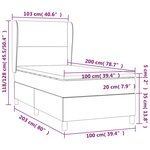 vidaXL Sommier à lattes de lit avec matelas Vert foncé 100x200 cm