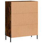 vidaXL Buffet chêne fumé 69 5x34x90 cm bois d'ingénierie